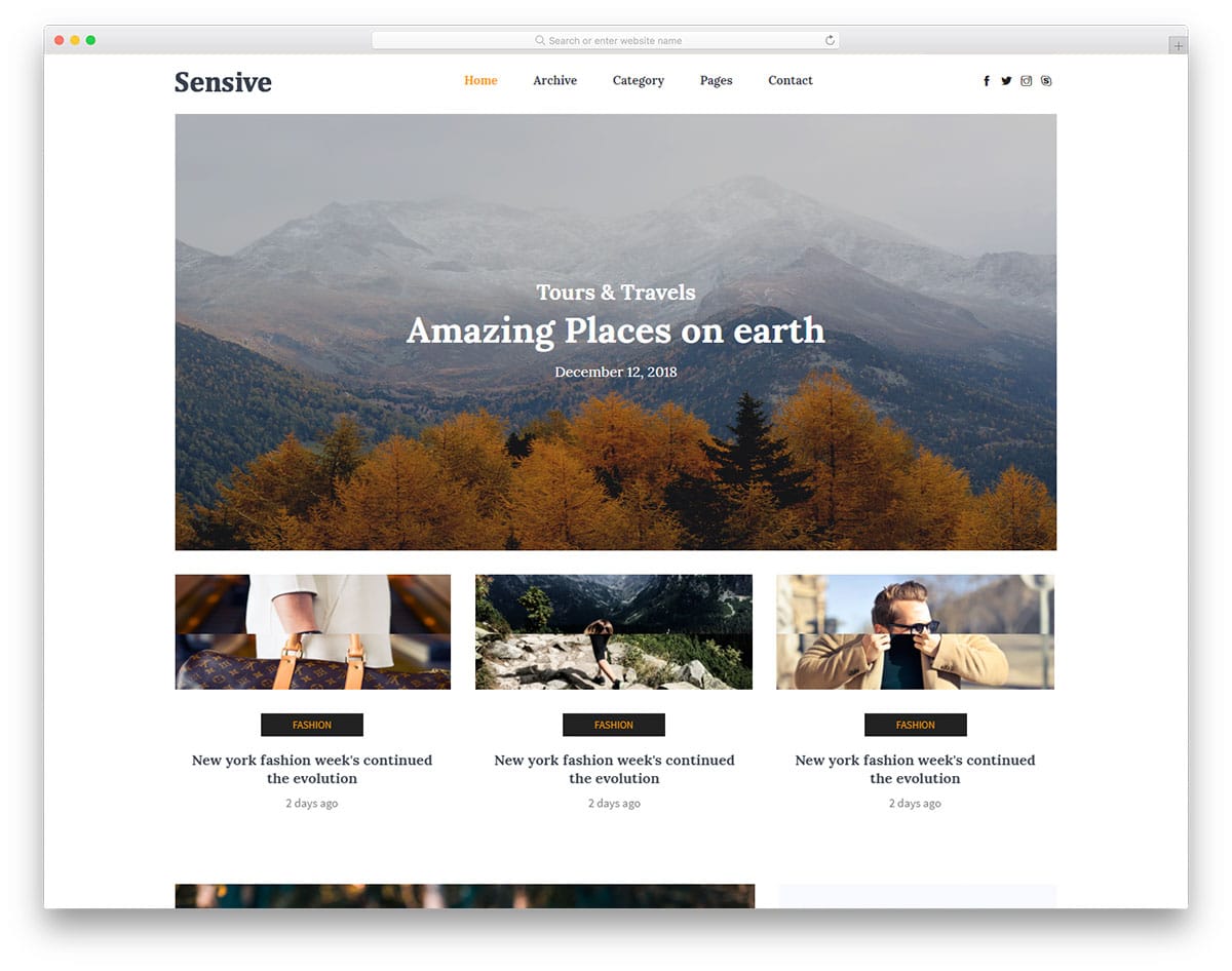 sensive-free-html-website-templates